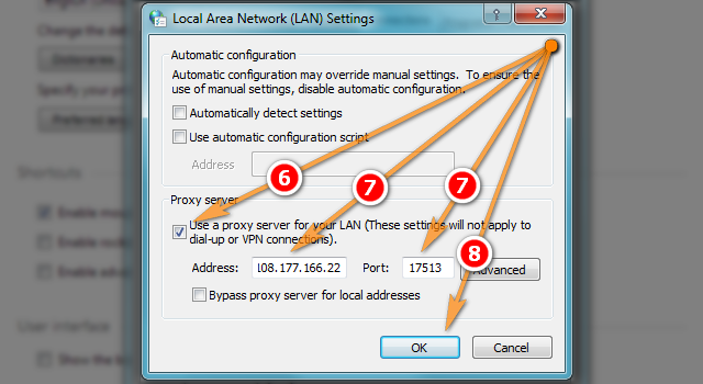 How to use proxies in Opera step 4